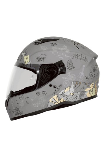 SOL SF-7 探險者_消光灰/黃 全罩式安全帽