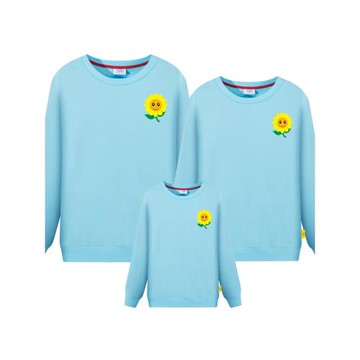 向日葵洋氣幼兒園班服活動親子裝