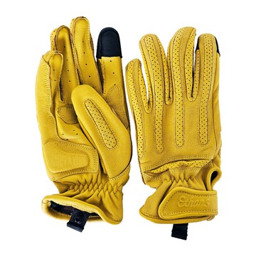 【復古騎士】Ethans ESL01 黃 復古羊皮 防摔手套