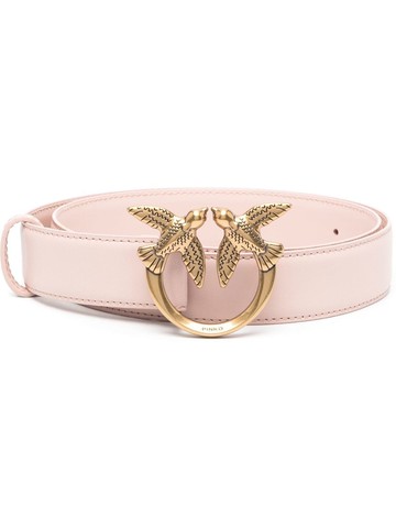 PINKO - love bird buckle belt - women - Calf Leather - XS