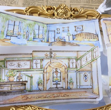 中世紀大宅 PET 紙膠帶