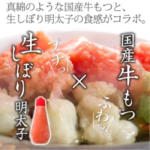 国産牛 上ホルモン 素材にこだわる 明太もつ鍋セット（2～3人前）