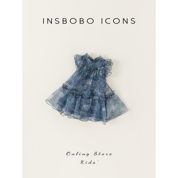 女童連衣裙兒童好看公主裙2026新款小飛袖寶寶裙子夏日洋氣網紗裙