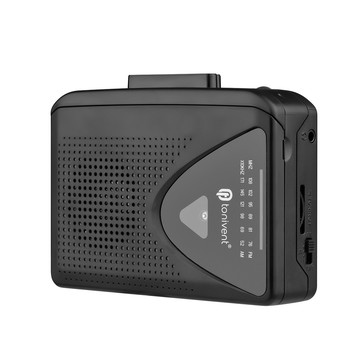 TONIVENT TON009 便攜式盒式播放器 AM/FM 收音機自動停止迷你立體聲磁帶,帶 3.5 毫米耳機插孔可調