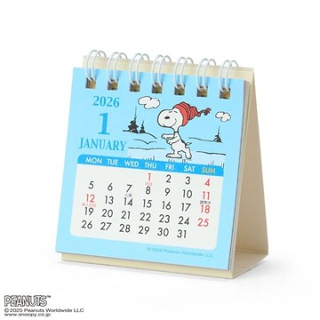 小禮堂 Snoopy 史努比 2026 迷你線圈桌曆