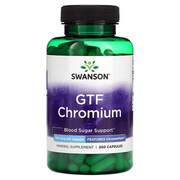 Swanson, GTF 鉻，100 微克，200 粒膠囊