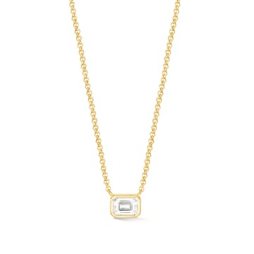 Octagon White Topaz Tutti Frutti Necklace