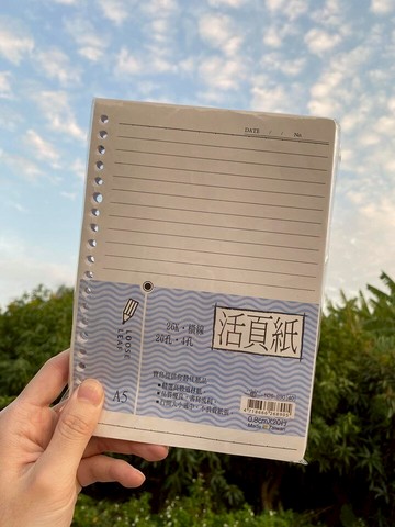 寶島 A5 20孔 26K 橫線 活頁紙 內頁 補充內頁 80磅 約80張/包 (適用4/20孔夾) 道林紙【領券滿額再折千12/31止】