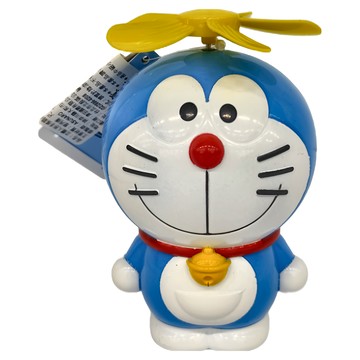 Doraemon 哆啦A夢 立體人形手搖扇 尺寸約11.5x7x9CM  哆啦A夢 藍色 + 白色 + 黃色  1個
