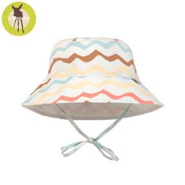 德國LASSIG-嬰幼兒抗UV海灘遮陽帽-繽紛波浪