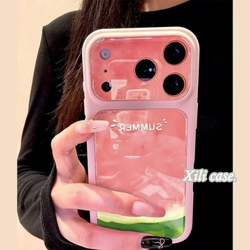 ✨iPhone保護殼✨夏日西瓜適用于蘋果17PROMAX手機殼iPhone16玻璃15防摔14/13/12