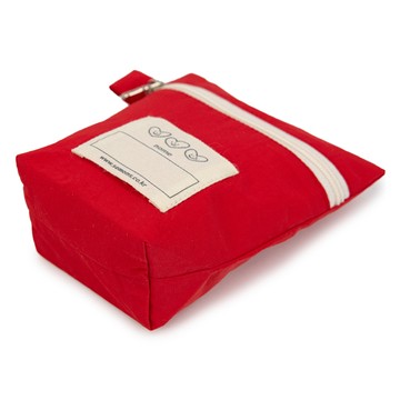 semoms 交通號誌雙面防水藥物收納包  12 x 12 x 5cm  紅色  1個