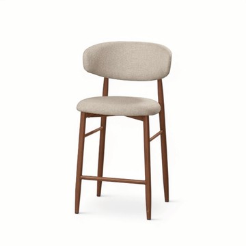 現代簡約 韋恩 吧台椅 烤木紋鐵腳版 高腳椅推薦 北歐風吧檯椅 咖啡廳 商空椅 STT042S 矮版