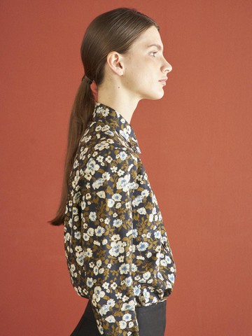 CLASSIC FLORAL SHIRT [BLACK]