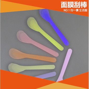 ⭐小創 均一價⭐【買1送1】糖果色磨砂面膜刮勺 半透明 磨砂面膜杓 挖棒 刮勺面膜棒 面膜 保養 護膚 臉部 刮棒 面膜