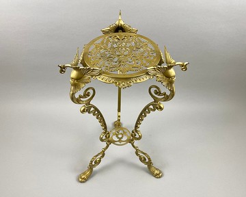 復古青銅可以站立 1950 年代|稀有銅鍋站三條腿 | 復古傢俱