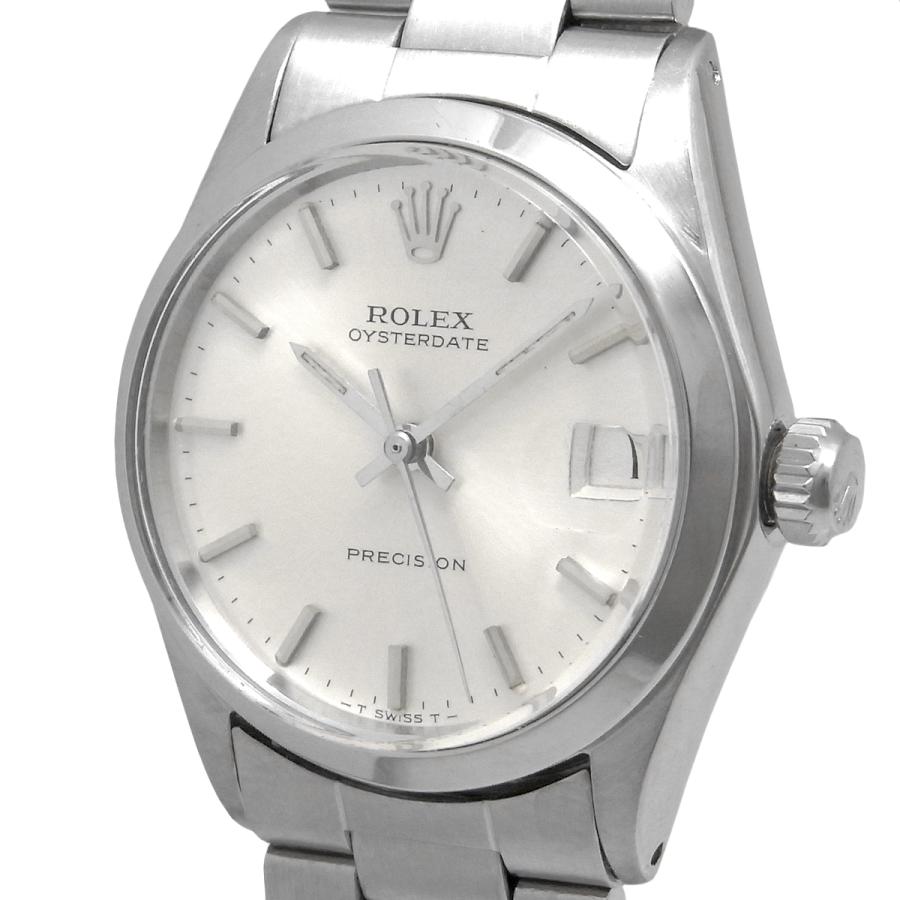 ロレックス オイスターデイト プレシジョン 手巻き 6466 シルバー文字盤 Cal.1225 ボーイズ アンティーク ROLEX OH済み |  LINEショッピング