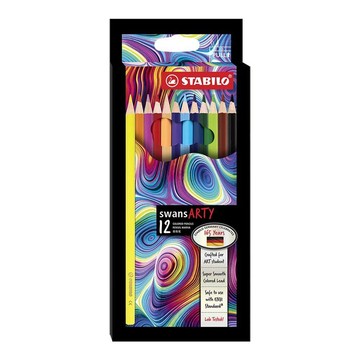 STABILO STABILO 德國 思筆樂 Swans ARTY 油性色鉛筆 紙盒 12色組/盒 ST1520/12