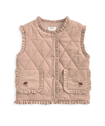 水墨花季-燈芯絨背心2-3y