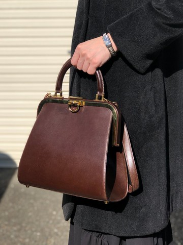 【日本直送 名牌中古包】Christian Dior 側背包 棕色 皮革 復古化妝箱包 2way vintage 2iixfe