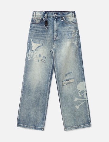 C2H4 X MASTERMIND JAPAN TOTEM LASER JEANS