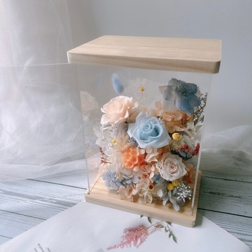 永生花禮 開幕禮 生日禮 客製化刻字 小夜燈