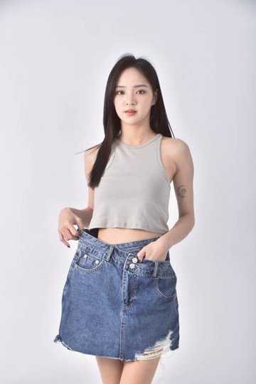 (XL) 丹寧牛仔藍色短褲
