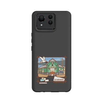 Zenfone 11 Ultra SolidSuit 黑 - 老屋顏 Old House Face - 插畫旅行-澎湖郵便局