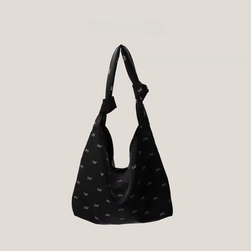Bag House👜 最新款韓版小衆設計包包 蝴蝶結帆布包 女單肩包 托特包 購物袋 包包女 大容量包包 單肩包