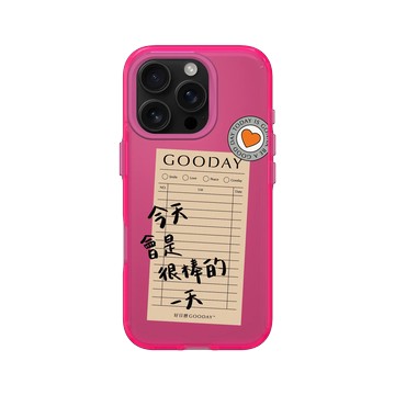 iPhone 16 Pro Clear 粉漾桃 - 好日曆 GOODAY (星期安有限公司) - 好日子筆記(黑字款)