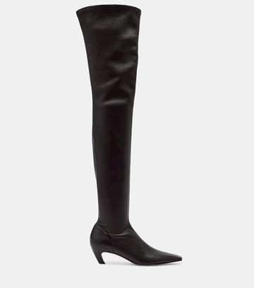 Khaite Arizona 50 leather over-the-knee boots