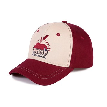 「小豬與狼工作帽｜一起說故事原創棒球帽」(一般棒球帽)((簡約環保袋裝))