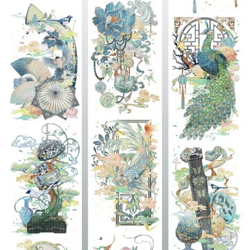 一夢浮生 東方異獸 巨畫幅 PET 紙膠帶 貝殼光 10米卷