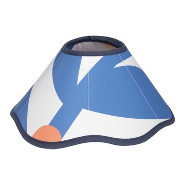 Hidream 寵生幾何 寵物錐形柔軟伊莉莎白頸圈 可調節大小 防水材質  S  釉藍色  1個