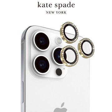【kate spade】APPLE IPHONE 15 PRO IPHONE 15 PRO MAX 晶鑽 鏡頭貼