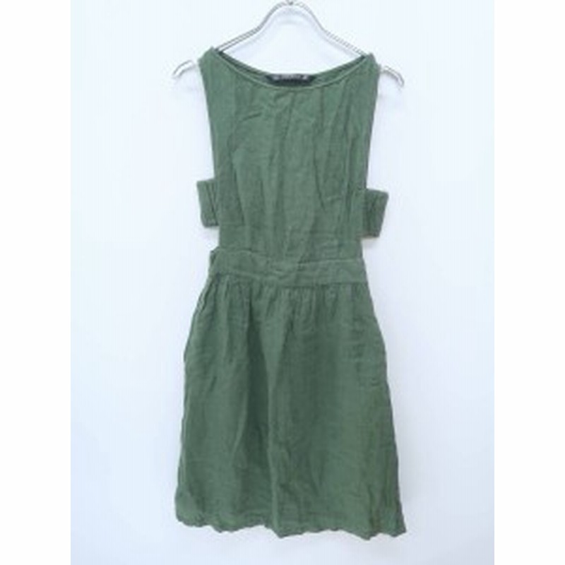 Zara ザラ サイドオープンリネンワンピース 緑 レディース A ランク Xs 委託倉庫から出荷 通販 Lineポイント最大1 0 Get Lineショッピング