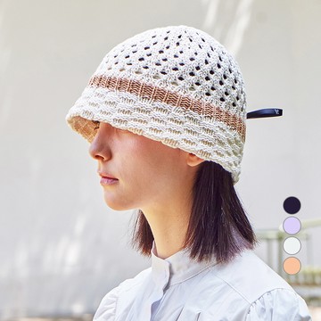 Varzar 半鏤空長標籤漁夫帽  Ivory  均碼