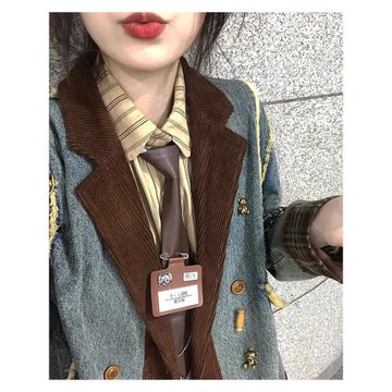燈芯絨復古西裝夾克棉服牛仔外套