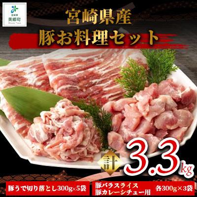 ふるさと納税 美郷町 宮崎県産豚肉お料理セット 3.3kg