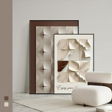 木雕3d立體手繪實物畫入戶走廊玄關裝飾畫 抽象樣板房 客廳餐廳 掛畫xj7231