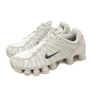 Nike 休閒鞋 Shox TL 男鞋 彈簧鞋 米白 奶茶色 復古 厚底 緩震 AV3595-201
