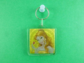 【震撼精品百貨】公主 系列Princess 立體造型鑰匙圈-貝兒圖案 震撼日式精品百貨