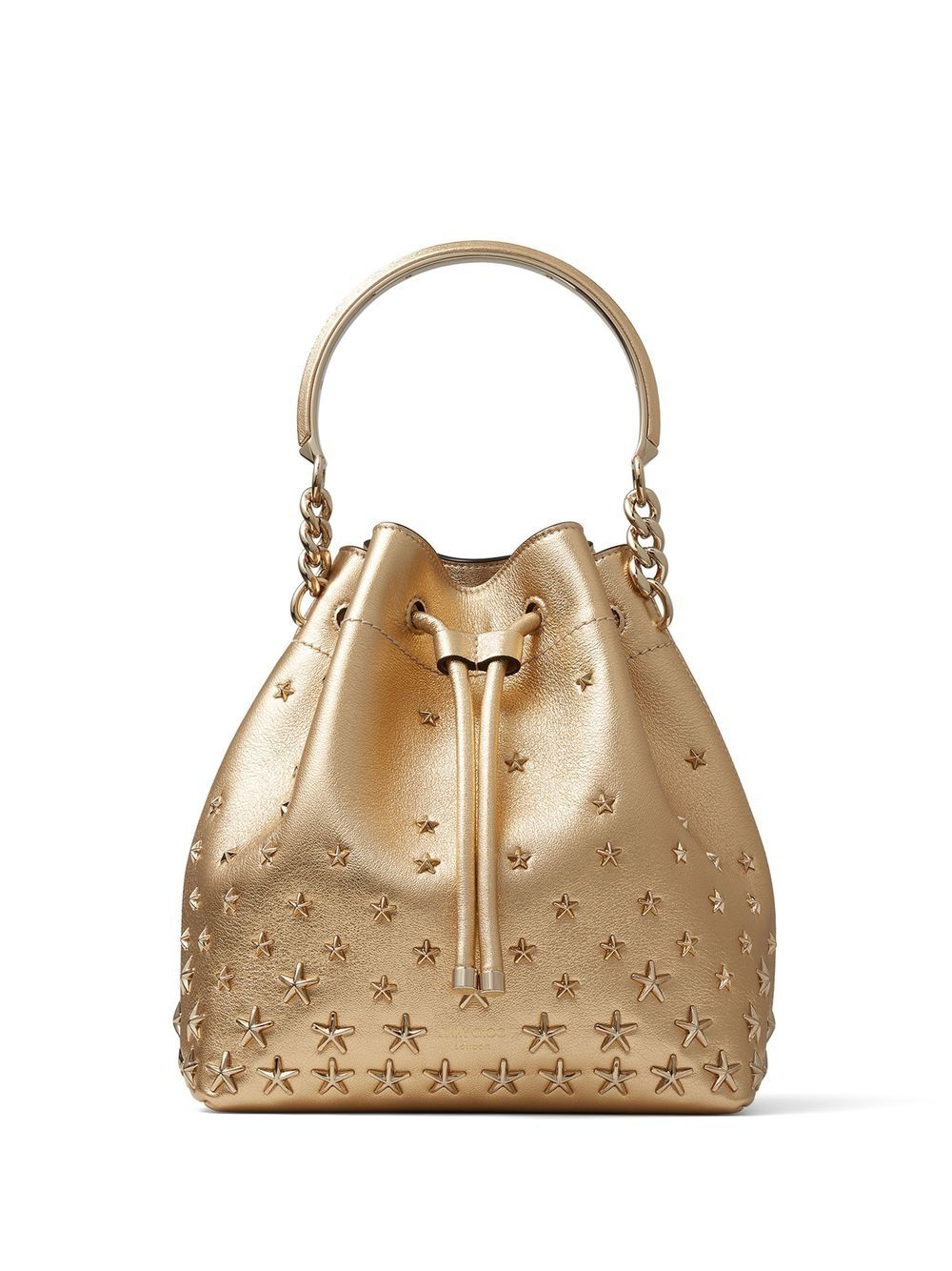 Jimmy Choo - Bon Bon bucket bag - women - Leather - One Size - Gold