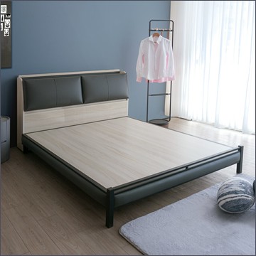 5尺工業風(床頭箱+床底) 二件組 雙人床 床組 床台 床架【280-DB711】Leader傢居館