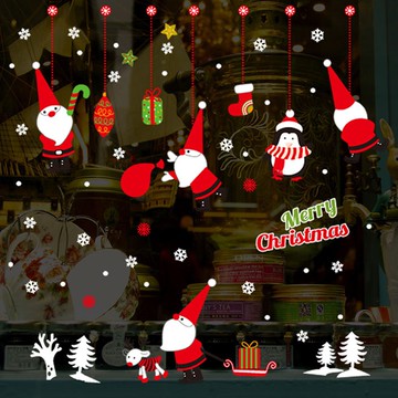 JB Design - 時尚壁貼-聖誕老人企鵝JJ808 (60cm*45cm)