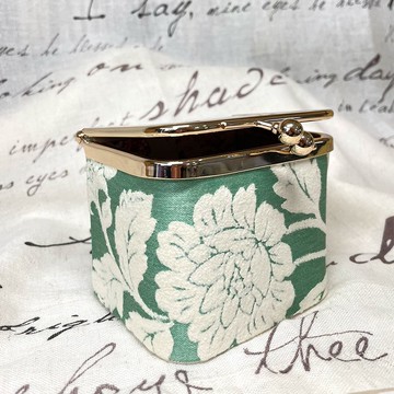【限定商品】綠蔓口金飾品盒 歐式布盒