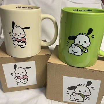 台灣現/貨✨【店鋪熱銷】卡通帕恰狗陶瓷馬克杯子ins高顏值杯子帶蓋高顏值生日禮物女無蓋