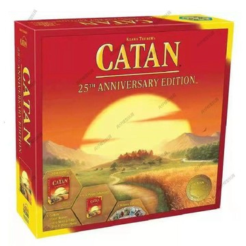 ✨臺灣發貨✨英文卡坦島 CATAN 25週年紀念版 第五版5-6人擴展 海洋版聚會卡牌