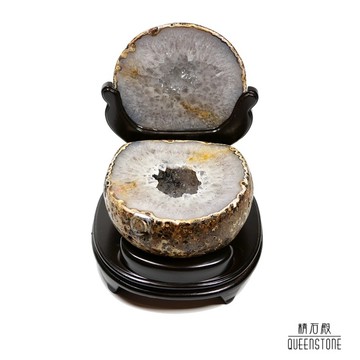 ［精石殿］招財水晶聚寶盆/白水晶原礦/黃瑪瑙石英/聚財旺財/淨化/風水擺件