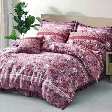 【多利寶寢具】INDIAN_100%純天絲雙人加大七件式床罩組-梅雅斯